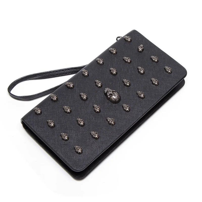 

2020 Long Wallets Women's Skull Heads Wallets Cards Wallet for Women