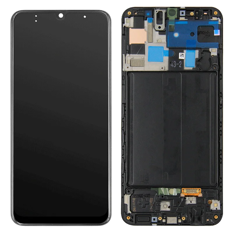 

Touch Digitizer LCD Display Screen For Samsung Galaxy A50 SM-A505F A505FN/DS A505G A505M Screen Assembly Frame Replacement