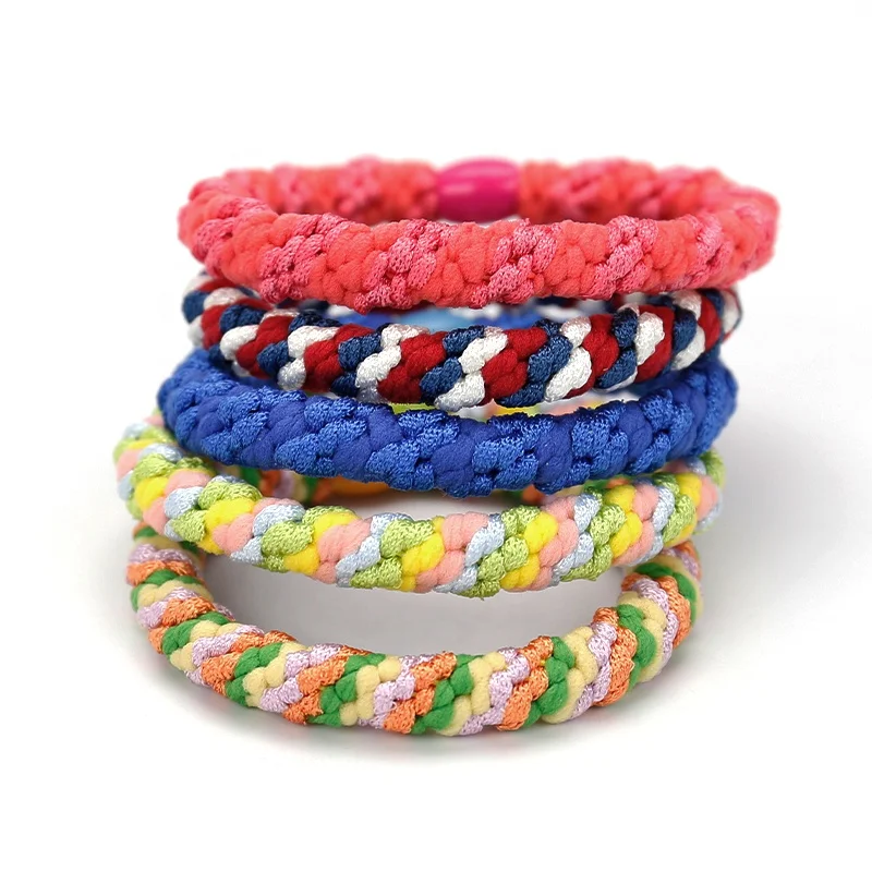 
Kknekki Korea Mix color Seamless Velvet Elastic Rubber band Hair Ties Hair rope For Girls and Kids 