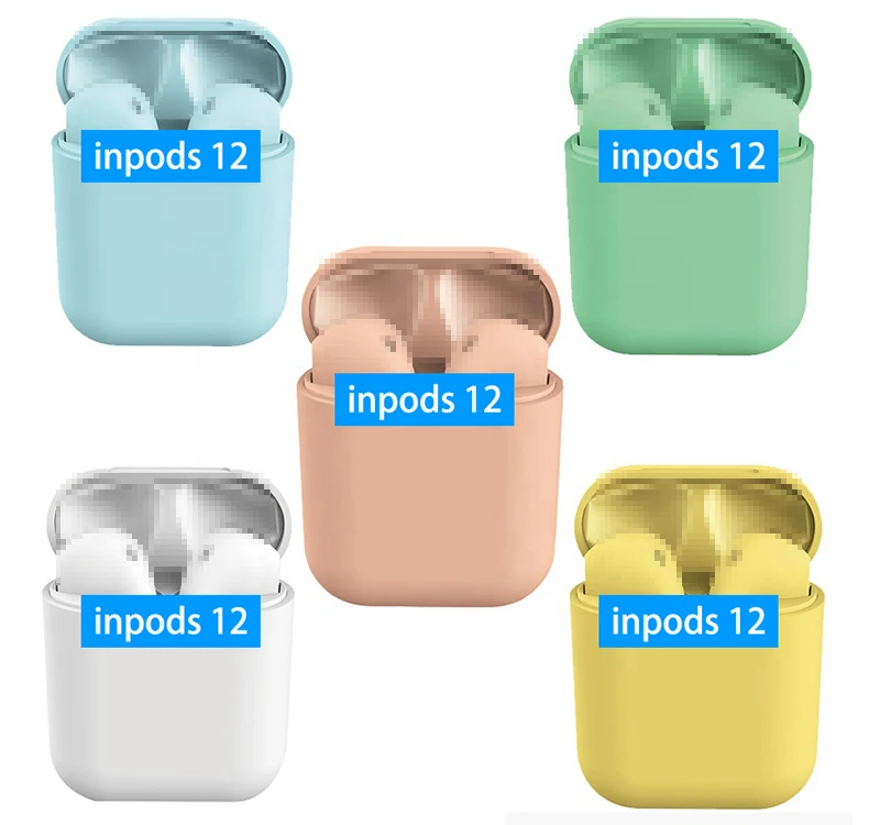 

2020 Hot Sale Metal Inpods I12 True Wireless Inpods 12 Tws Portable Tws I12 Earphone Wireless Earbuds