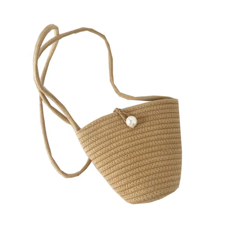 

Straw Crossbody Travel Weave Rattan Shoulder Bag Summer Beach Bag, Brown
