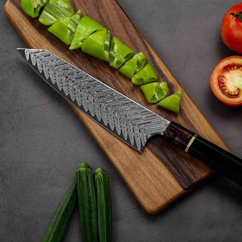 

High Quality Professional Japanese Damascus Knife Stainless Steel Chefs Kitchen Knife Chef Knife