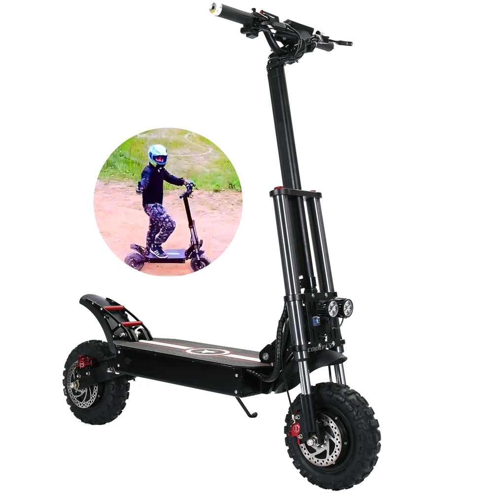 

2021 Modern style Shock absorption two motors 60V 2400W 3000W 3600W delivery electric scooter for big man with hydraulics brakes