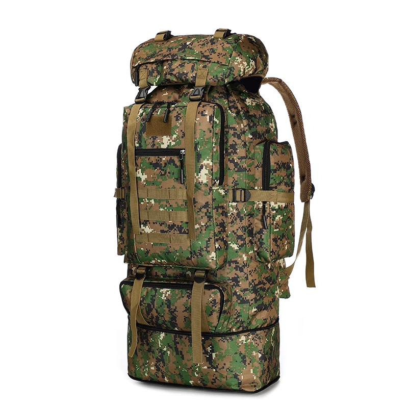 

Large capacity 100L Military Tactical outdoor Camouflage hiking climbing bag