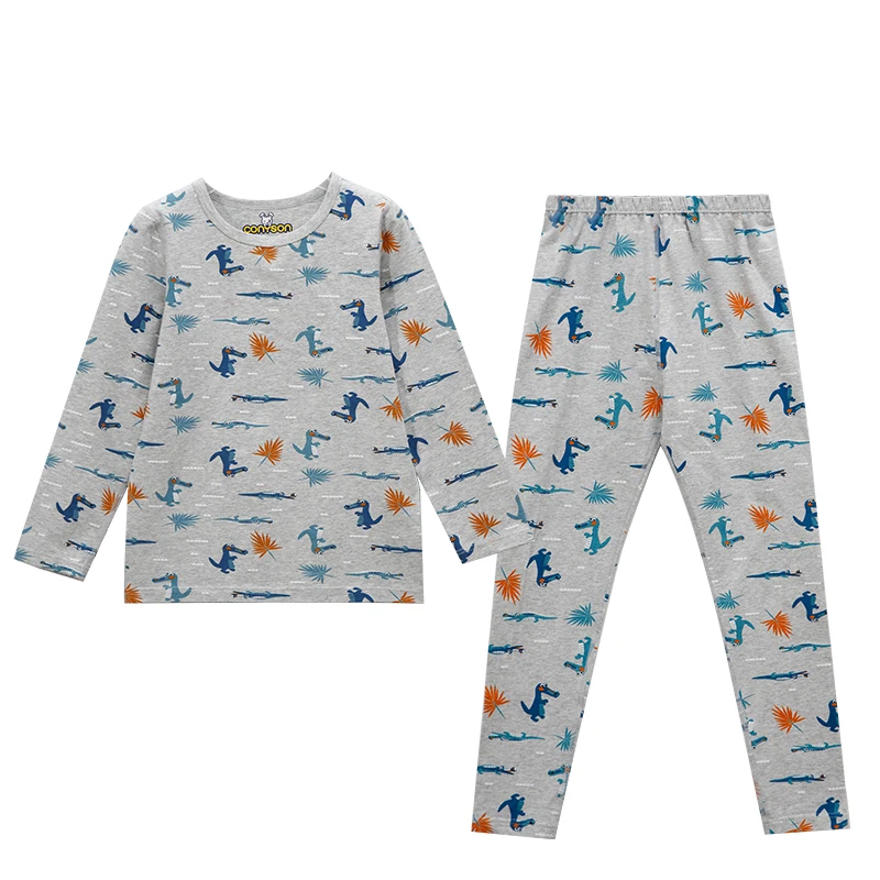 

Wholesale Soft 3-11 Years Long Sleeve Knitted Kids Boy Custom Pajamas Sleepwear Set