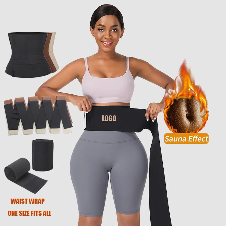 

Top Selling Bandage Waist Wrap Body Shaper Waist Trimmer Stomach Tummy Wrap Shaper Elasticity Waist Trainer Wrap, Red