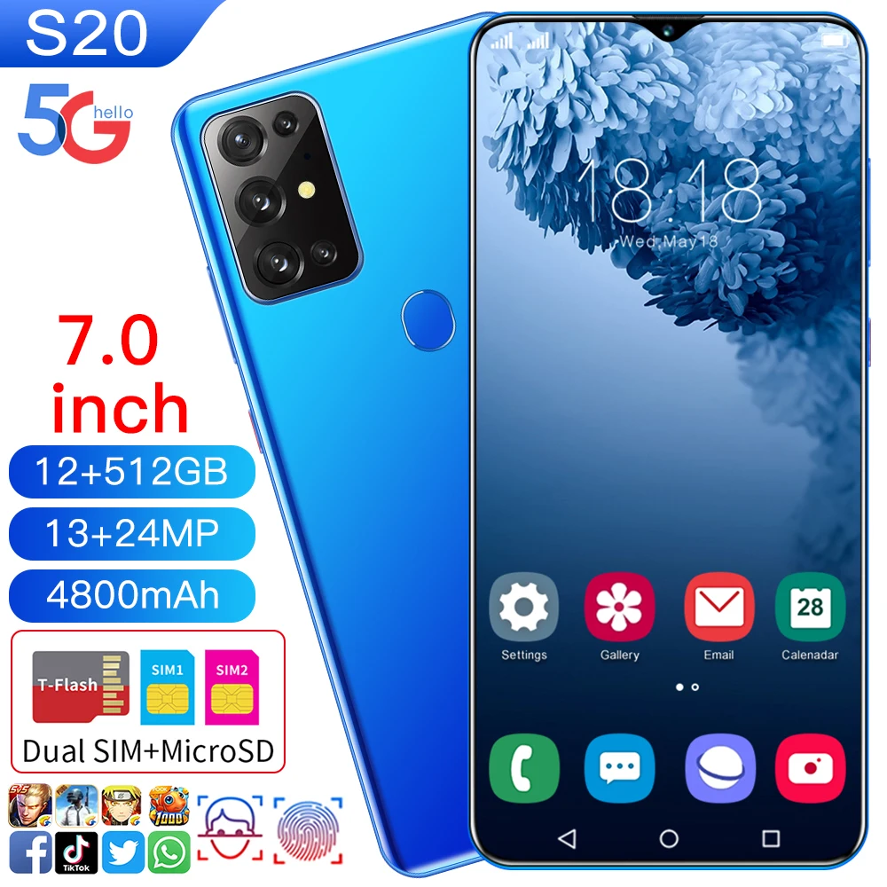 

Hand Made improvement Wholesale MTK6799 5G LTE 7 inch smart display smart mobile phone13mp 24MP mobile phone 12GB 512GB