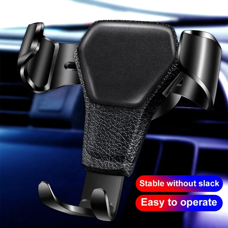 

Upgraded Gravity Car Phone Holder Smartphone Auto Grip Air Vent Car Mobile Phone Mount cellphone Support Holder, Balck,white