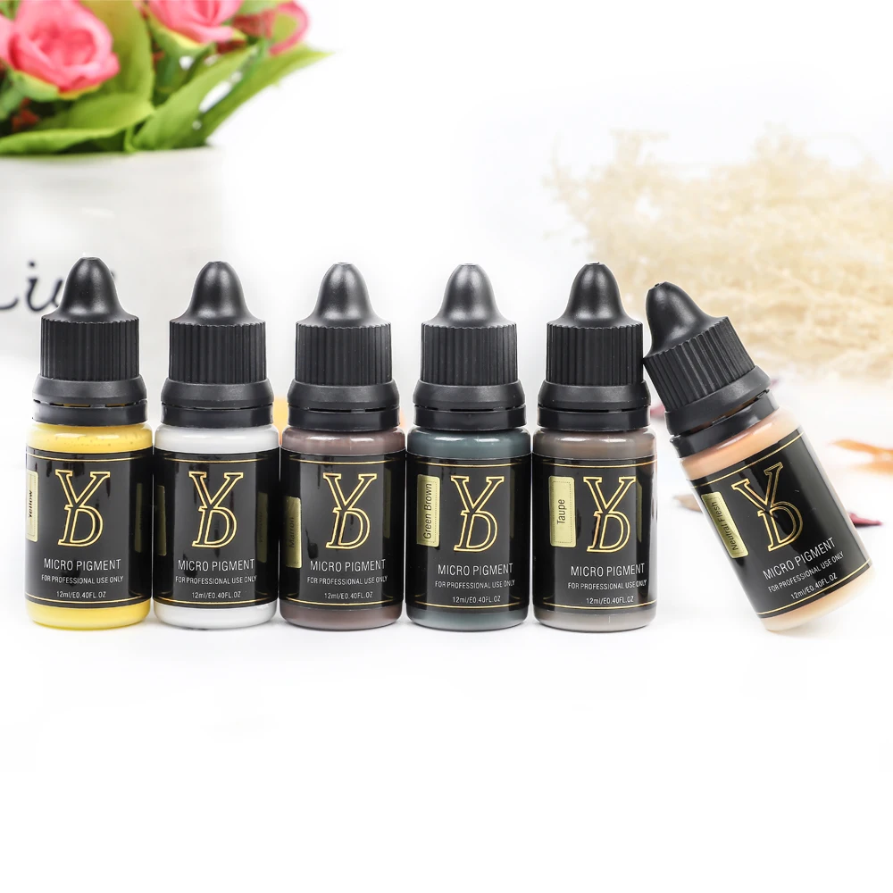 

Microblading Supplier YD Eyebrow Tattoo Liquid Ink Golden Brown Pure Plant Micropigment For Tattoo Machine, Golden brown,pace brown,dark ash brown,ash brown,natural gray