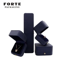 

Custom Luxury PU Leather Ring Bracelet Jewelry Box With Logo