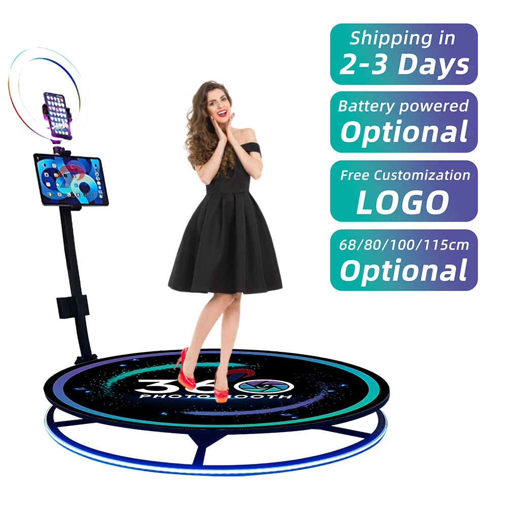 

Rental 360 spinner booth camera rotating automatic spinning 360 for wedding events party