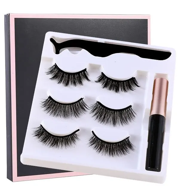 

New Trend makeup tools waterproof magnetic eyelashes grip to magnetic eyeliner