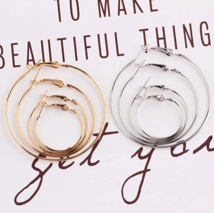 

Best Sale Wholesale Women Fashion Fancy Design Gold big hoop earring
