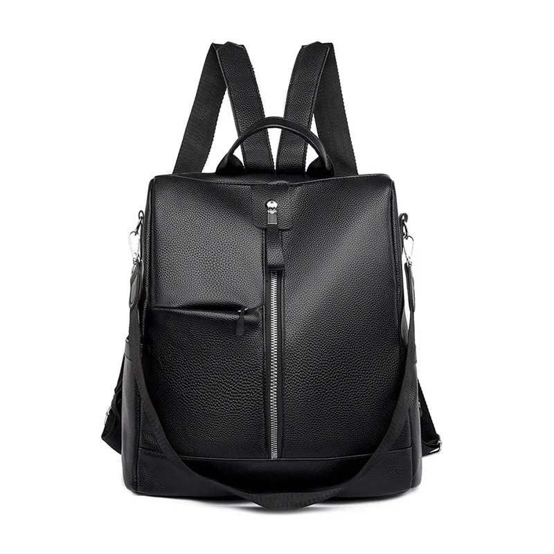 

Custom Fashion Pu Leather Black Color Ladies Back Packs Light Weight Small Anti Theft Girls Bags Women Backpack Bag with Straps, Black, gray, brown