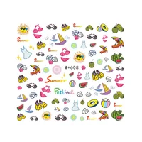 

New Fashion Customized Design 2D Transfer Nail Art Sticker For Decoration