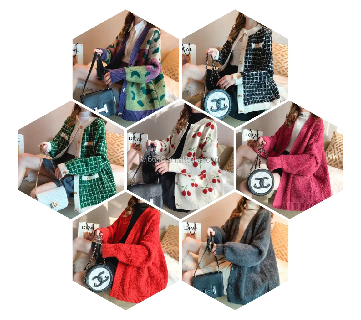 

Fashion stylish loose cable rib knitted button ladies fleece trench coat chunky sweater thick long women cardigans