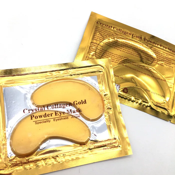 Pure 24k Crystal Gold Hydrogel Eye Film Luxury Mask Remove Dark Circles
