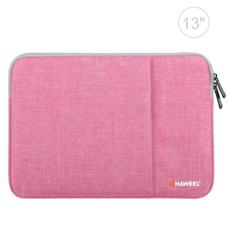 

Cost-effective Durable For 13 inch Tablets HAWEEL 13 inch Sleeve Case Zipper Briefcase Carrying Bags(Pink)
