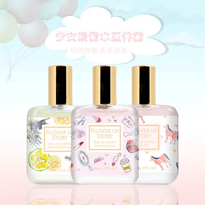 

Eau de Parfum Perfume Ladies Perfume Set Long Lasting Clear Eau De Toilette Spray 3*30ml Ladies Fragrance