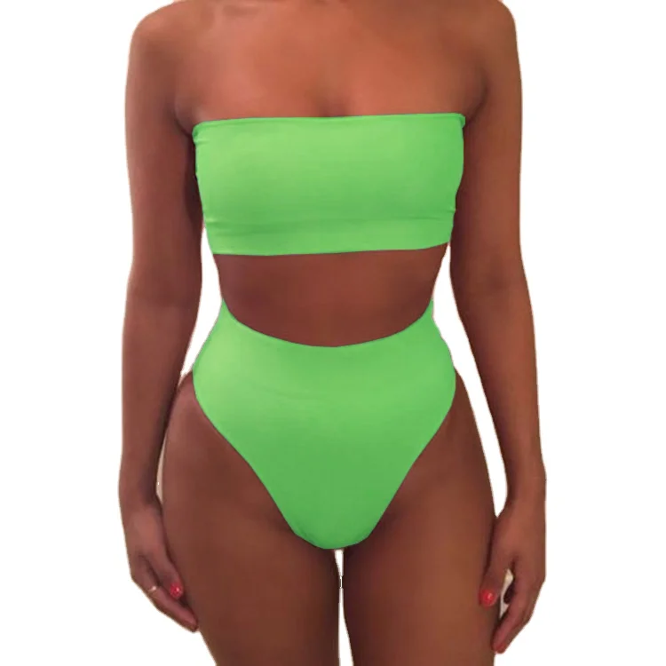 

2021 New Women Swimsuit Bodysuit Swimming Suit Bikini Set Bathing Suits Swim High Waist Thong Beach women Swimwear