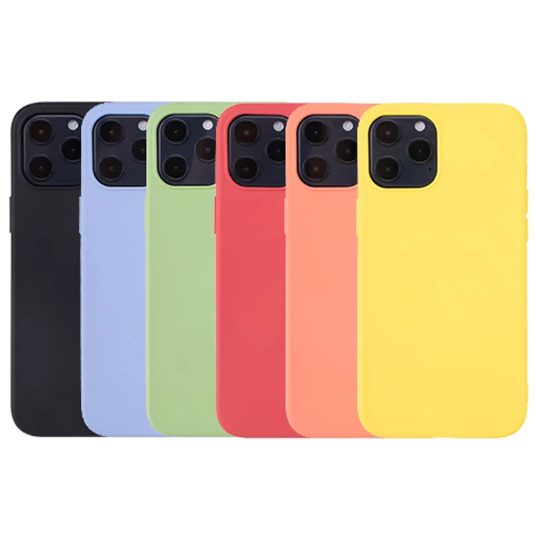 

Liquid silicone waterproof for iphone case shockproof Soft Silicone Phone Case for iPhone 12 Pro Max 5.4 6.1 6.7 inch 2020