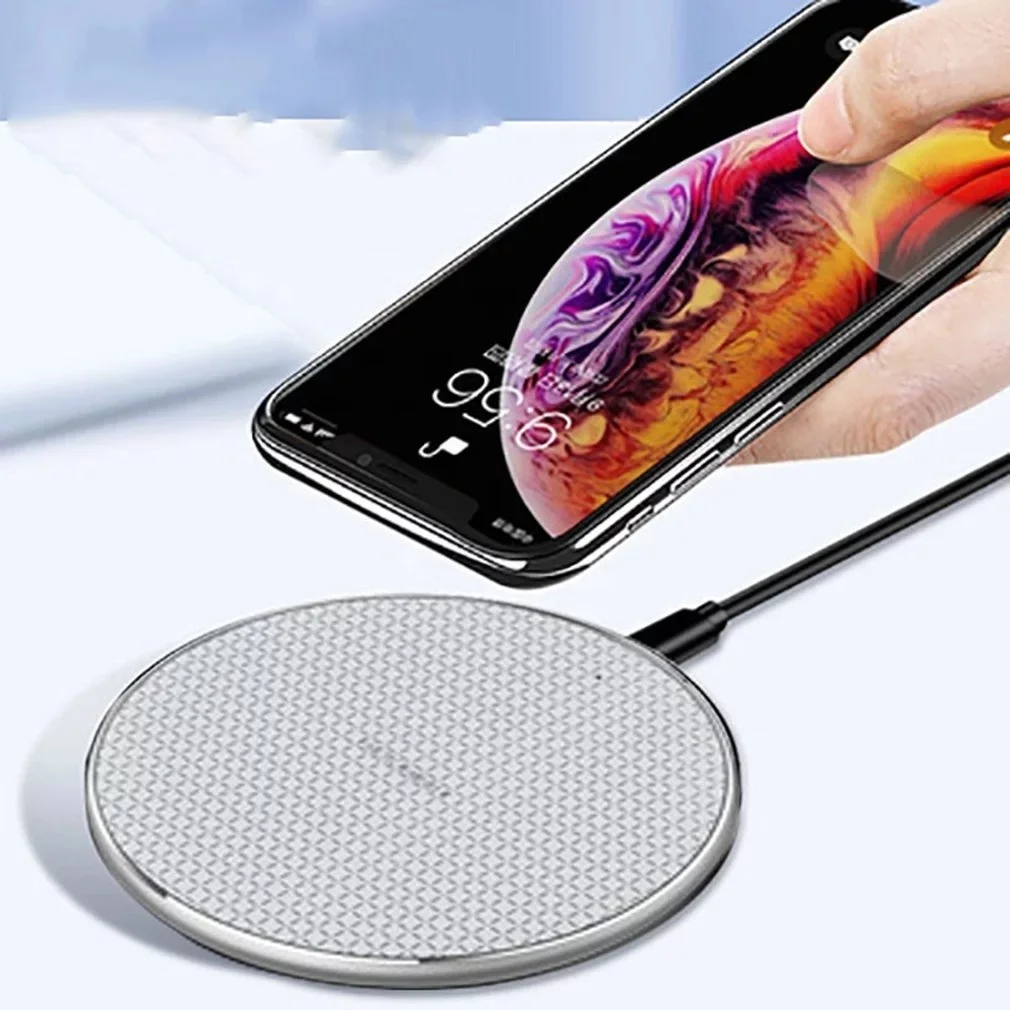

2021 Universal Fast Charging Qi Ultra-Thin Crystal fantasy K8 Wireless Mobile Phone Charger for iPhone Android, White,black,pink,blue