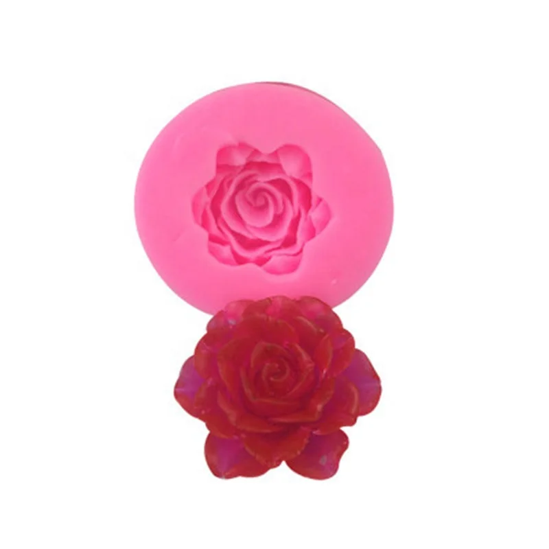 

Silicone New Style Rose Fondant Baking Tools, Pink