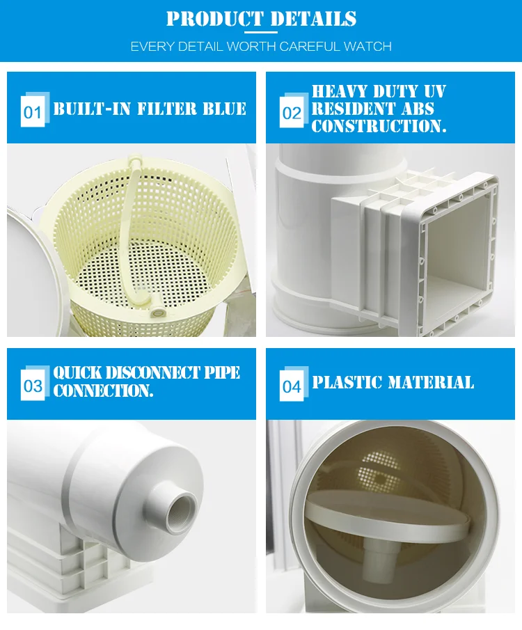 Abs Standard Skimmer Wide Mouth Skimmer Pool Pvc Wall Skimmer Buy