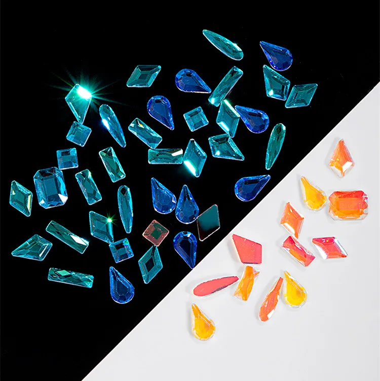 

BIN Newest Hot Selling 100Pcs Packing Nail Art Rhinestone Aurora Nail Stone Decals