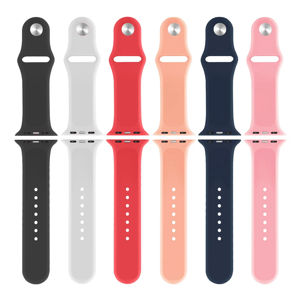 

Combination Colors Dropshipping Designer Sport Silicone Wrist 20mm 22mm Watch Band For iWatch Apple Watch 7 Strap Rubber, 3 colors, 6 colors, 8 colors, 10 colors, 16 colors