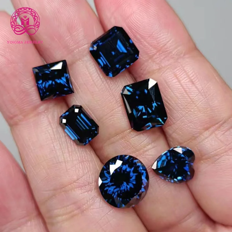 

Wholesale moissanite stones gra certified pass diamond tester various cut VVS original sapphire blue moissanite loose diamond