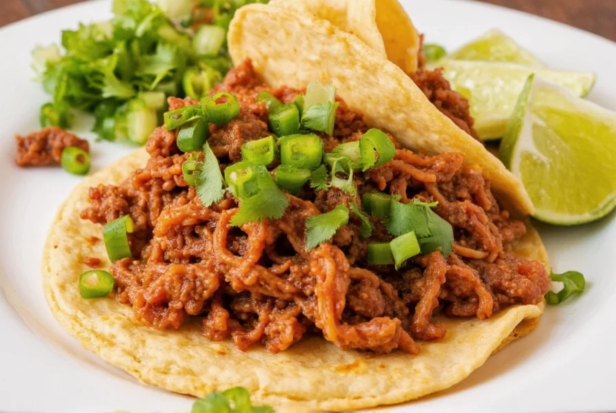 Birria tacos with hot sauce and lime