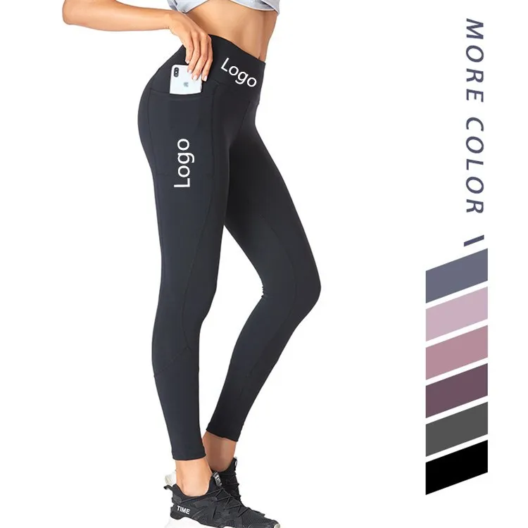 

Hot style high quality out pocket yoga pants for women leggings seamless high waist peach lift butt fitness leggings pants