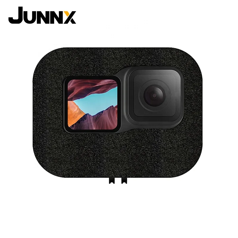 

Junnx for go pro hero 9 black action camera Windshield Wind Foam Cover Wind Noise Reduction Windproof Case for GoPro 9 Accessori