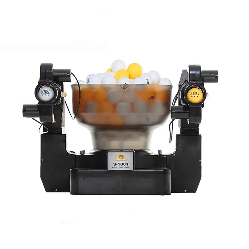 

S1001Robot Double Head Multifunctional 40MM+ Ball Table Tennis Robot/Ping Pong Machine