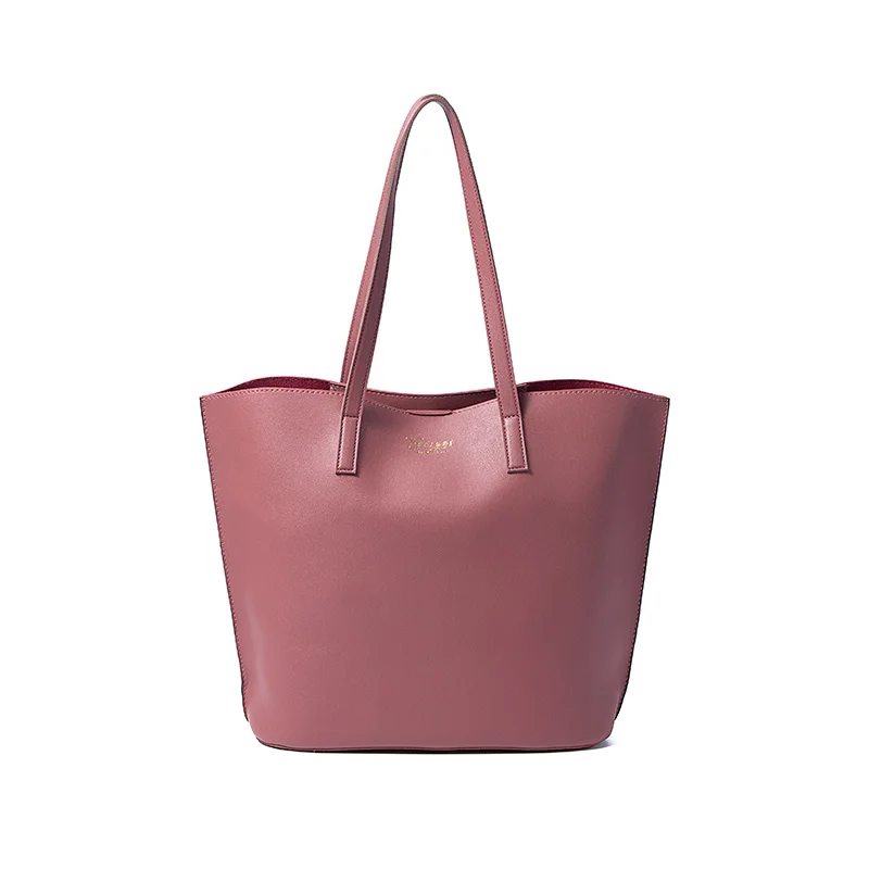 

PU Leather Single Shoulder Women Large Tote Handbag