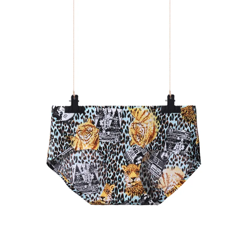 

Sexy modal ladies mid-rise plus size cotton underwear Leopard print