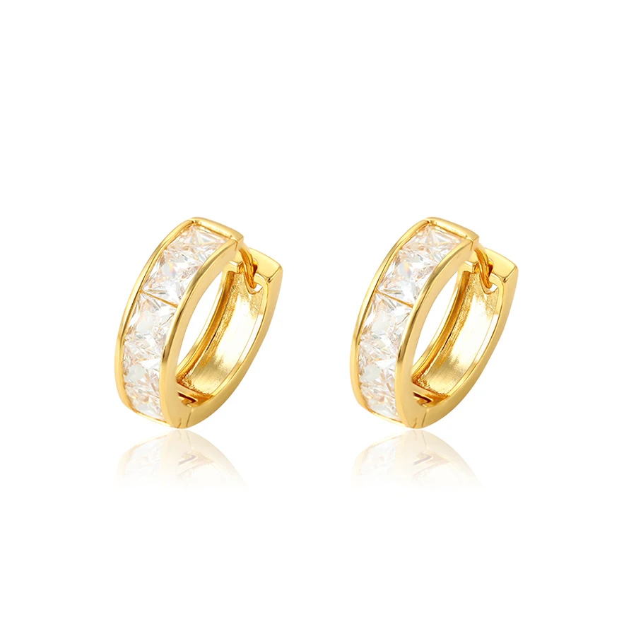 

29672 xuping Jewelry 24K Gold Plated Fashion Huggies Earring For Women