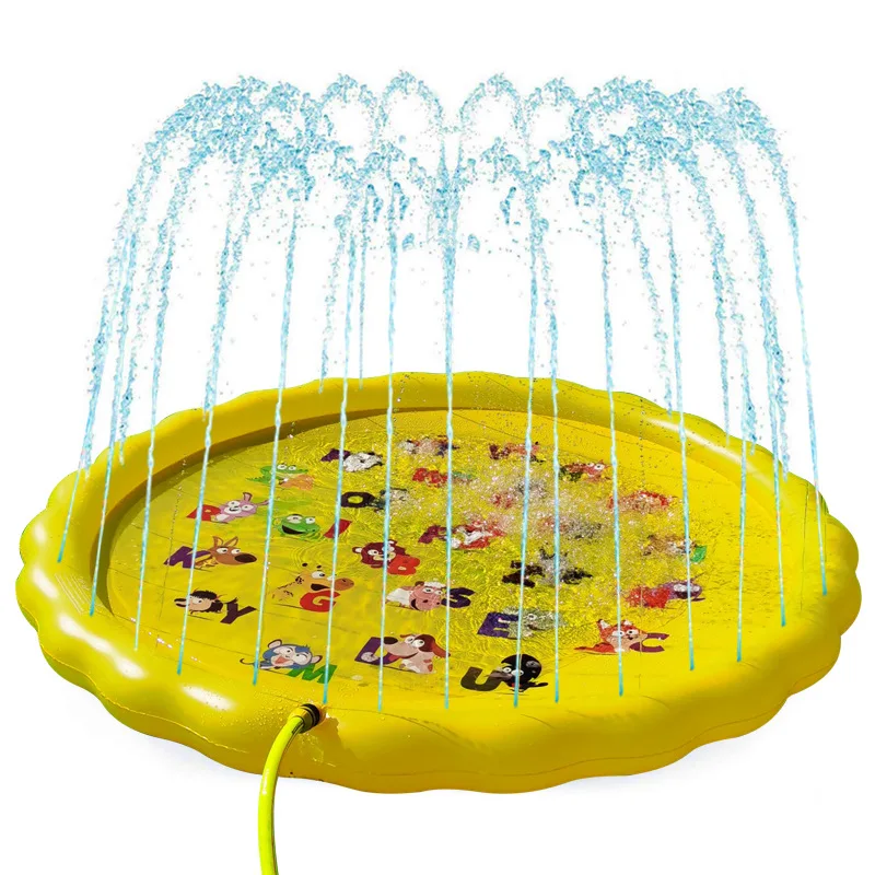 

2023 Factory Water Spray Pad Plane inflatable sprinkler swimming pool for kids inflatable pool toy