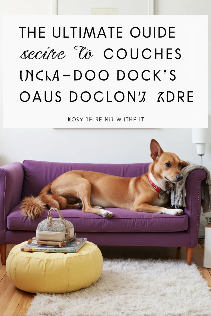 Burrow Nomad modular sofa in navy blue with a dachshund curled up on the armrest