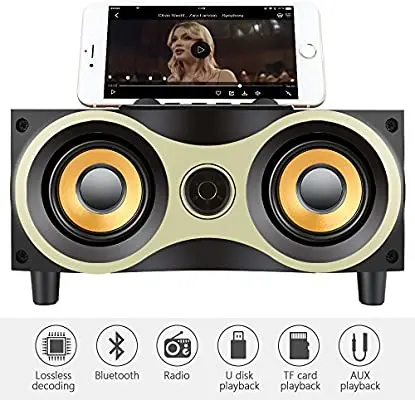 subwoofer, bt speaker Portable Bluetooth Speakers Retro Vinyl Outdoor speaker party - ANKUX.COM