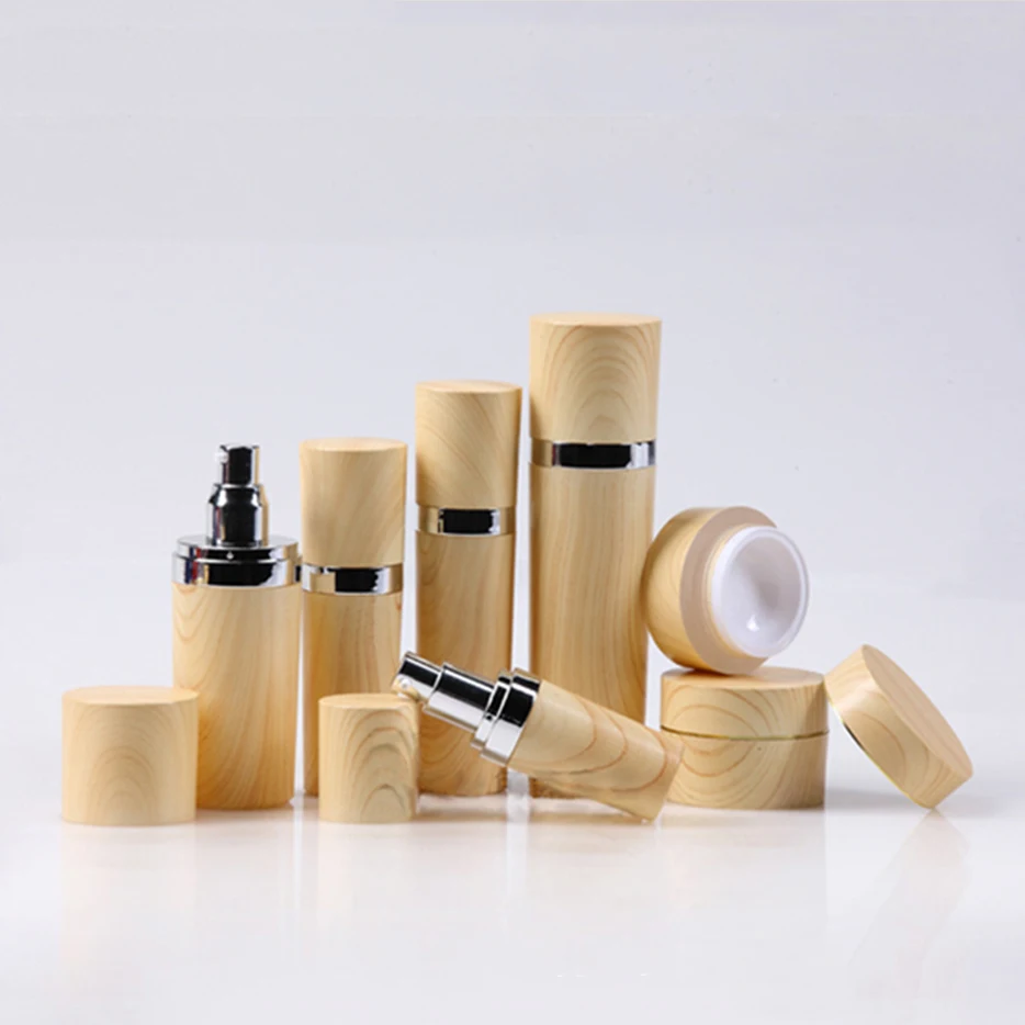 Wholesale Round Cosmetic Jars And Bottles Skin Care Set Packaging Buy