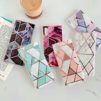 

2019 Luxury Electroplating Marble Phone Case for samsung s20 plus note10 A70 A50 A30 beautiful case for samsung A10 s8 s9 s10 s7