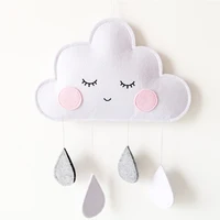 

Nordic style ins cloud felt wall hanging children baby shower accesory home nursery decoration