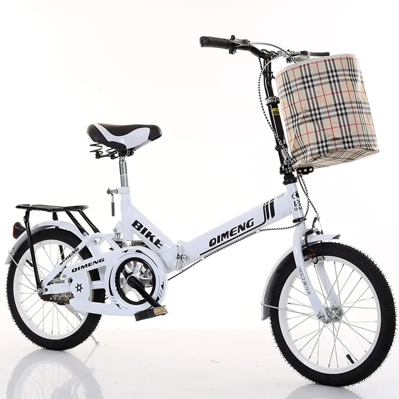 

NEW aluminum 20 inch with basket folding bicycles single speed city bike folding bike, Optional