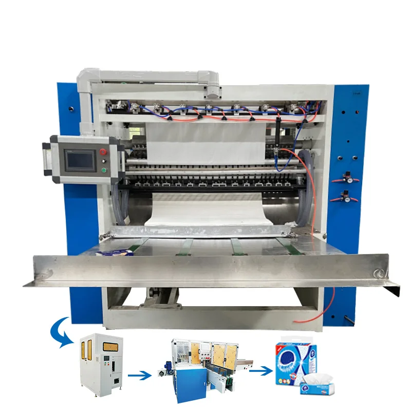 

Young Bamboo 6line automatic facial tissue paper making machine price with log saw cutting machine