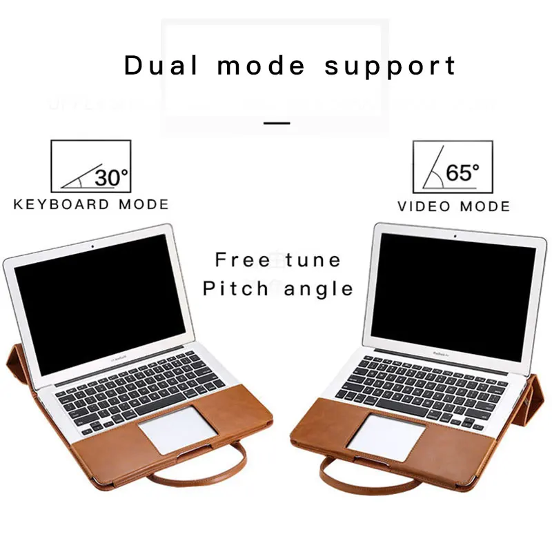 

2021 high quality PU Leather 11" 12" pro13 laptop cases computer bag