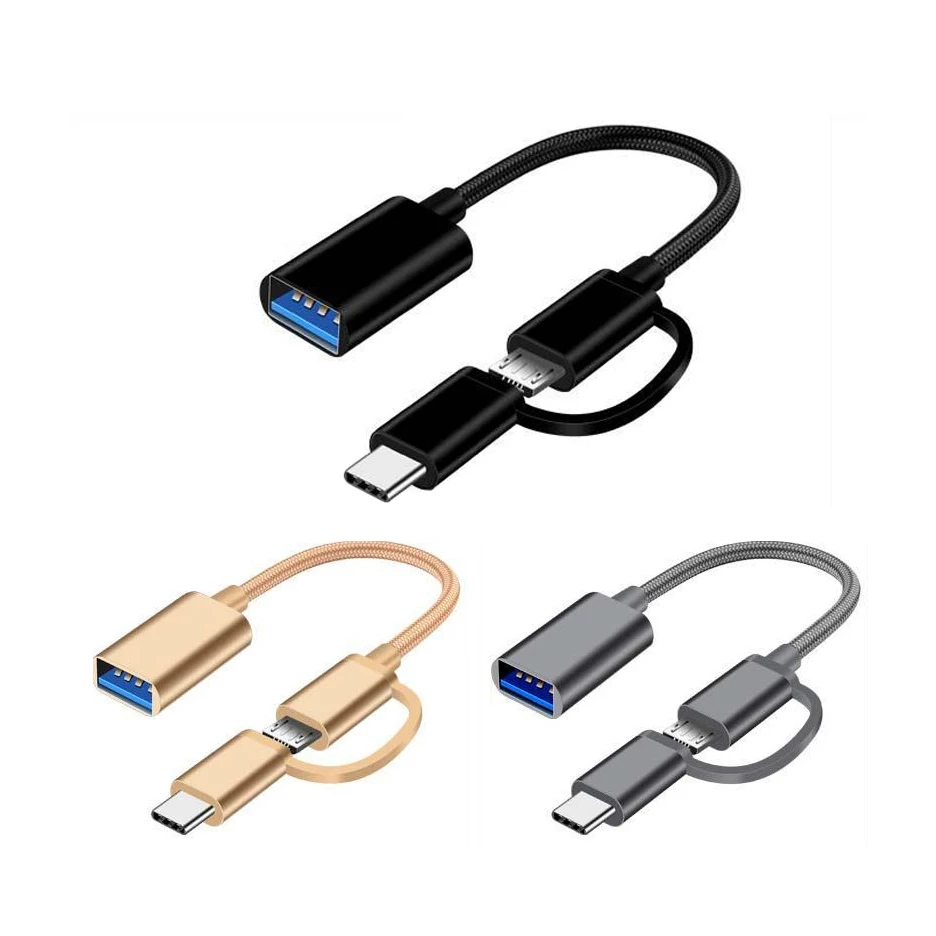 

new arrival otg adapter cable of Two-in-one adapter, Multi color