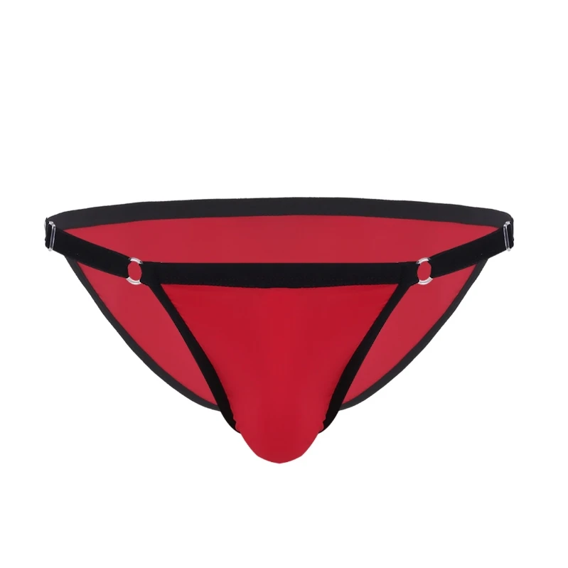 

iEFiEL Mens Adjustable Waistband Underwear Sexy Bikini Briefs Pouch Thongs Panties Nightwear