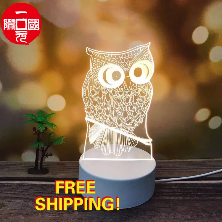 

Factory direct creative gift 3d led night light